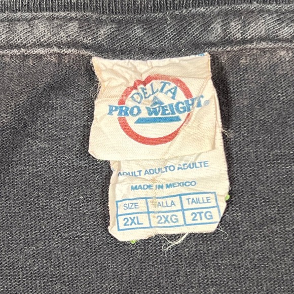 Rolling‎ Stones T Shirt Mens 2XL Black Faded 2013 Musidor Tribal Hot Lips - Picture 4 of 6